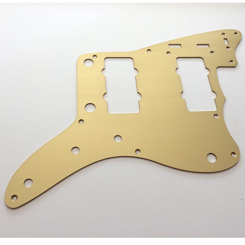 Jazzmaster Pickguard // Gold Anodized Aluminum // Vintage 9-hole '58/'59 Style