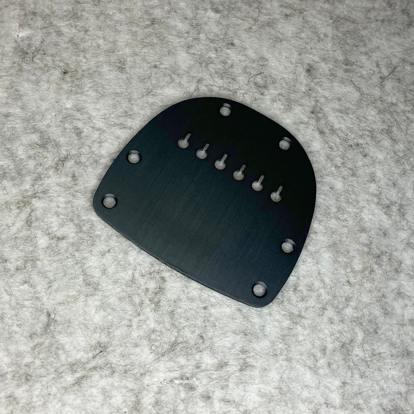 Jazzmaster/Jaguar Hardtail Conversion Plate // Black Anodised Aluminium // Increased Break Angle