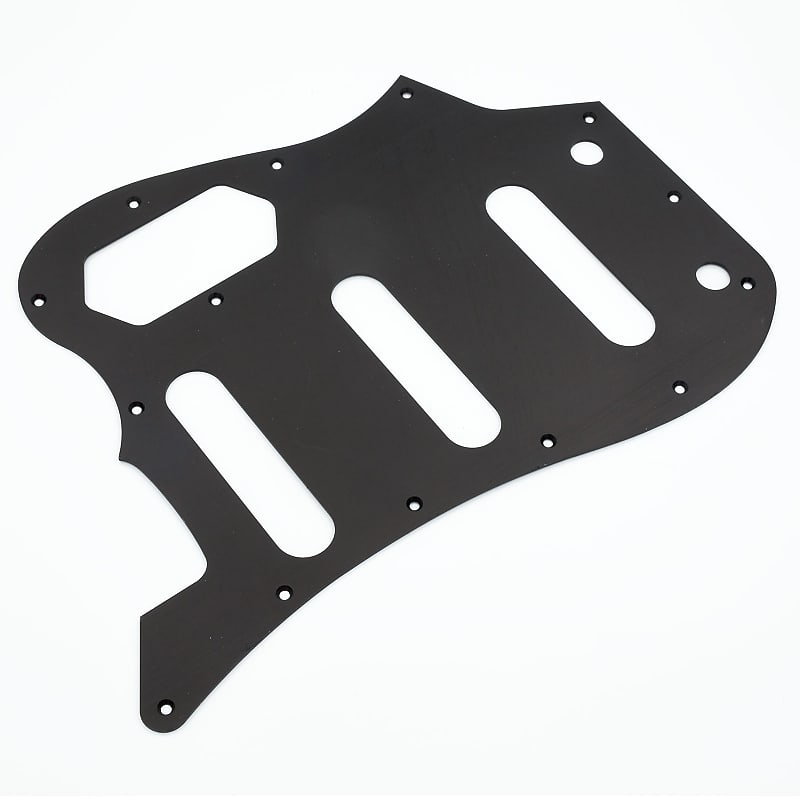 Bass VI Pickguard // Black Anodized Aluminium // Squier CV VM Style