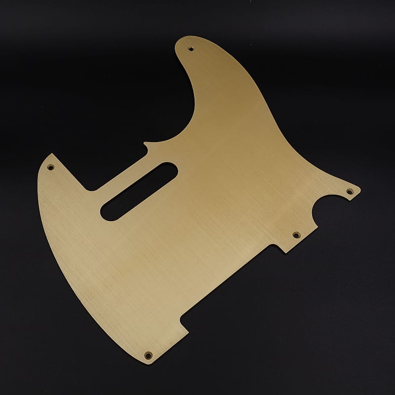 Telecaster Pickguard // Gold Anodized Aluminum // Vintage 5-Hole Style