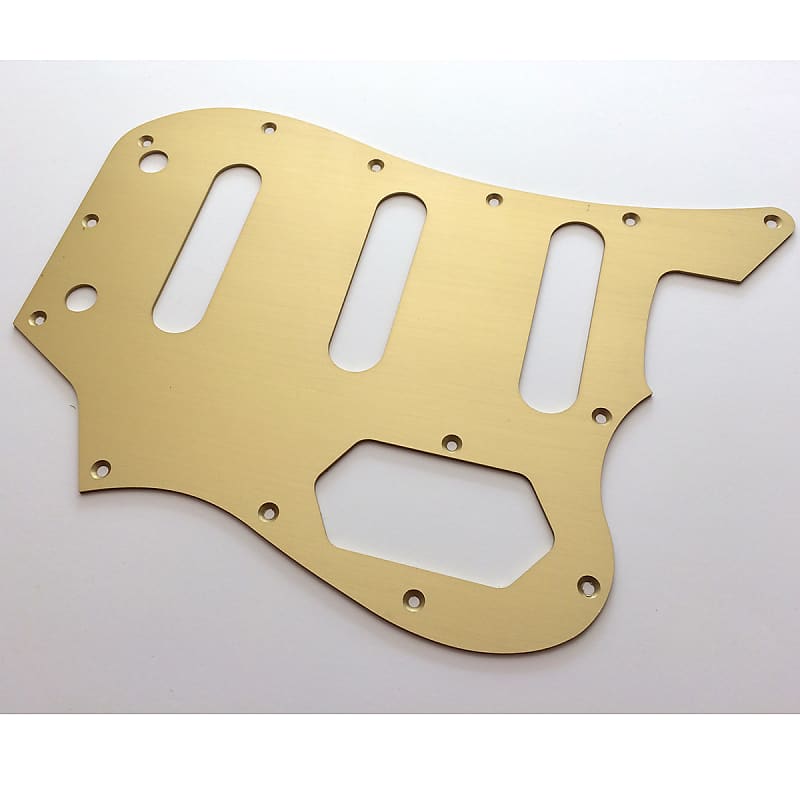 Bass VI Pickguard // Gold Anodized Aluminium // Squier CV VM Style