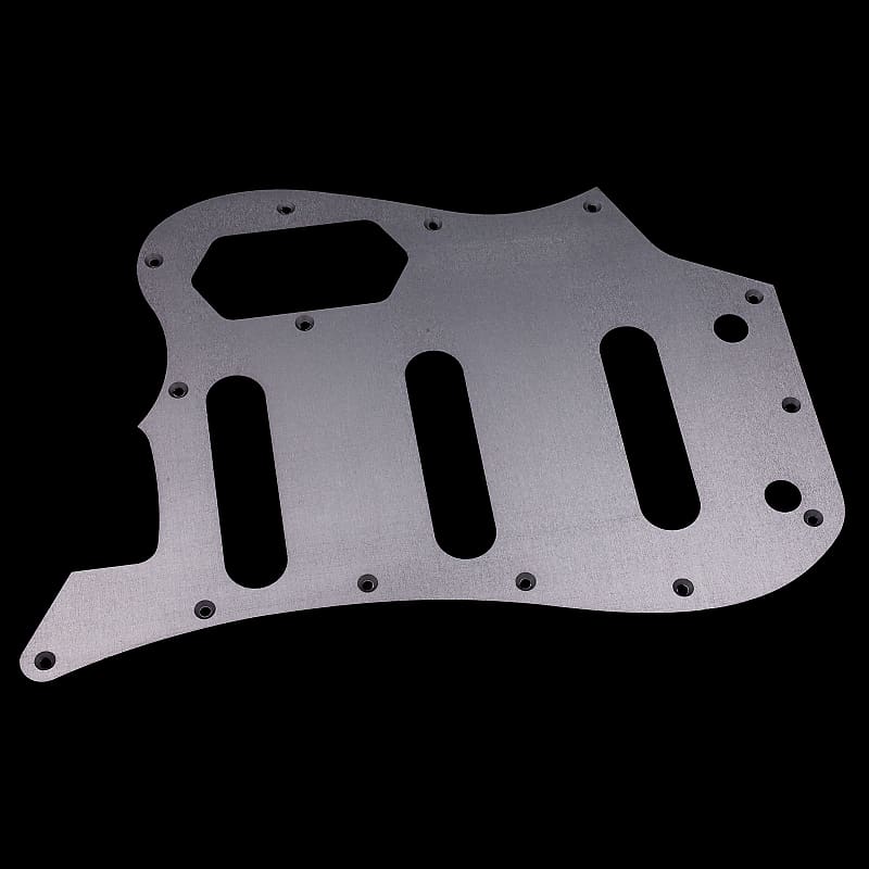 Bass VI Pickguard // Silver Anodized Aluminium // Squier CV VM Style