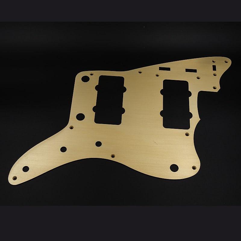 Jazzmaster Pickguard // Gold Anodized Aluminum // Vintage 9-hole '58/'59 Style