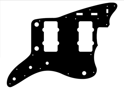 Jazzmaster Pickguard // Black Anodized Aluminum // American Vintage Reissue Style