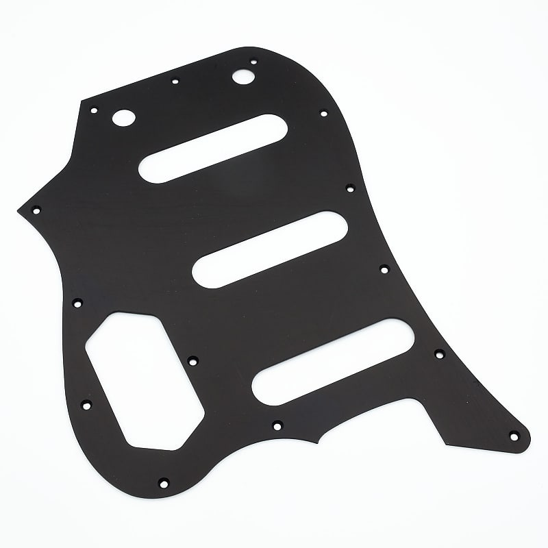 Bass VI Pickguard // Black Anodized Aluminium // Squier CV VM Style