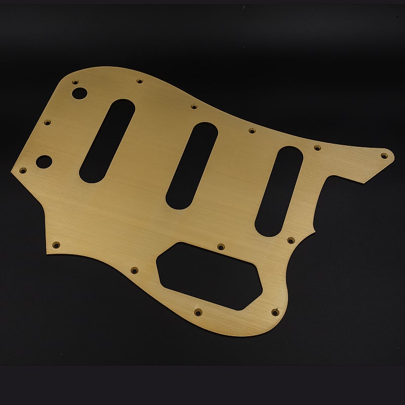 Bass VI Pickguard // Gold Anodized Aluminium // Squier CV VM Style