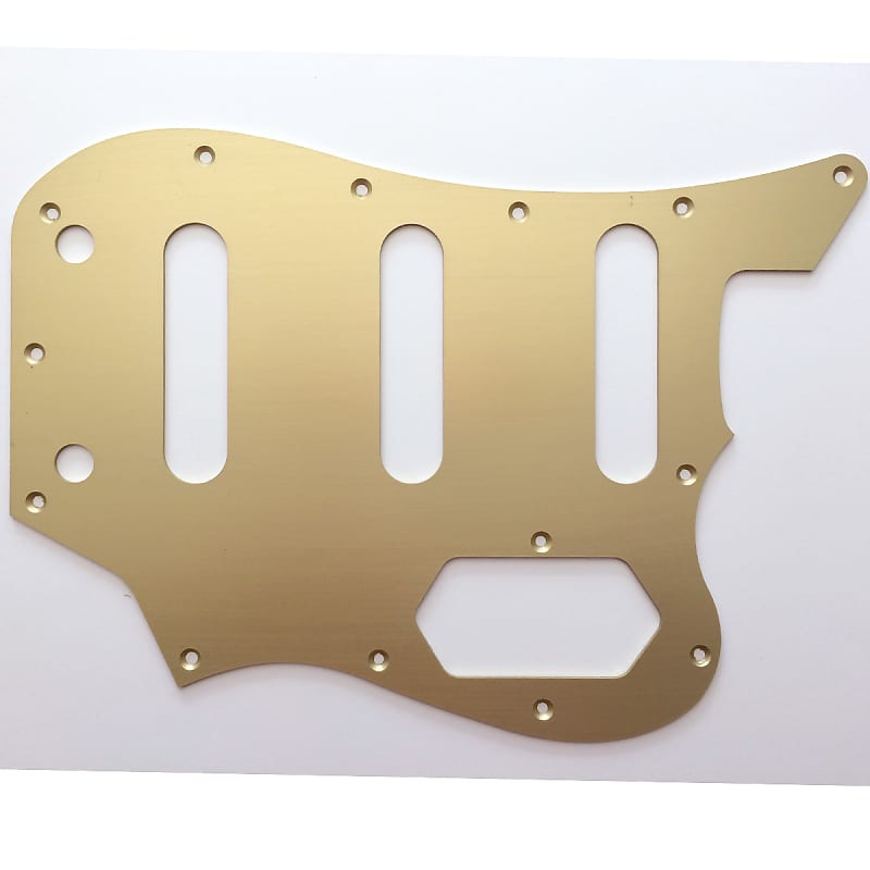 Bass VI Pickguard // Gold Anodized Aluminium // Squier CV VM Style