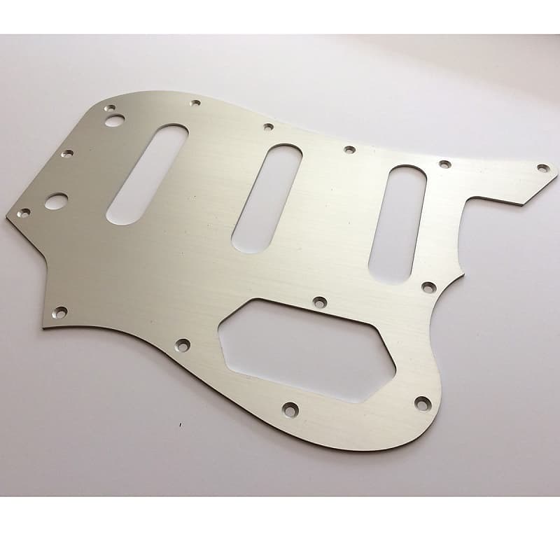 Bass VI Pickguard // Silver Anodized Aluminium // Squier CV VM Style