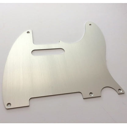 Telecaster Pickguard // SIlver Anodized Aluminum // Vintage 5-Hole Style