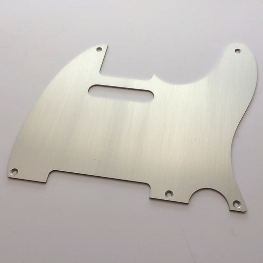 Telecaster Pickguard // SIlver Anodized Aluminum // Vintage 5-Hole Style