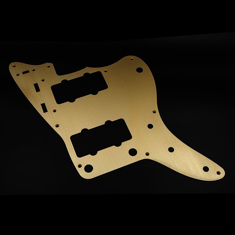 Jazzmaster Pickguard // Gold Anodized Aluminum // Vintage 9-hole '58/'59 Style