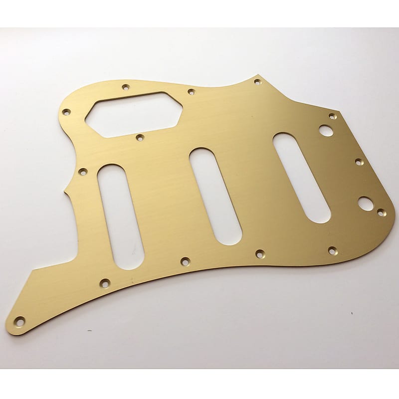 Bass VI Pickguard // Gold Anodized Aluminium // Squier CV VM Style