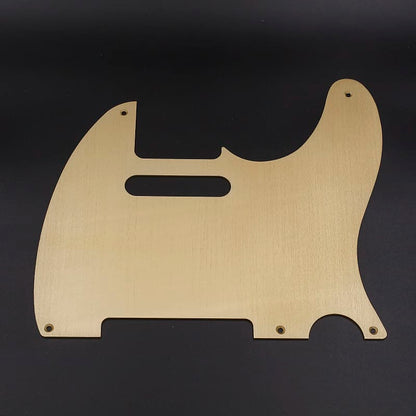 Telecaster Pickguard // Gold Anodized Aluminum // Vintage 5-Hole Style