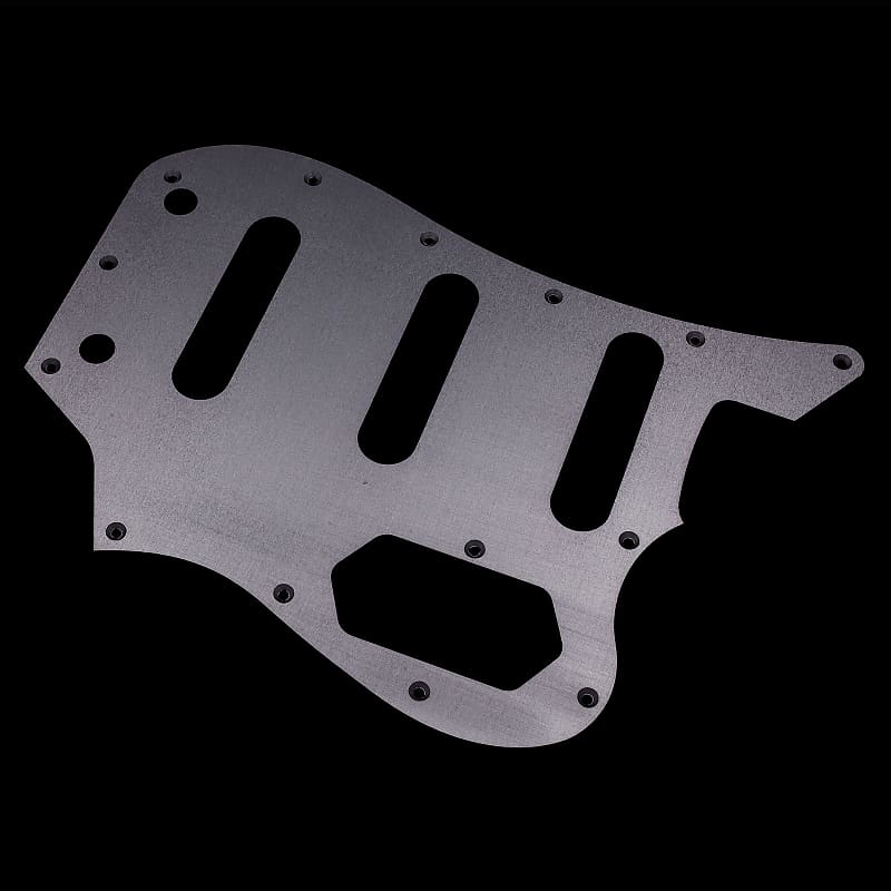 Bass VI Pickguard // Silver Anodized Aluminium // Squier CV VM Style