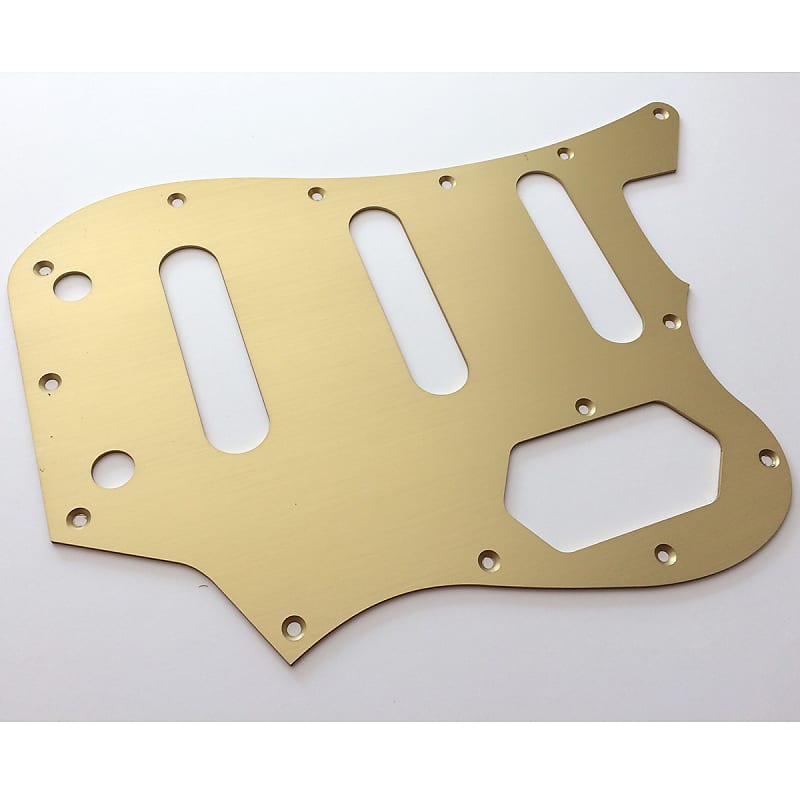 Bass VI Pickguard // Gold Anodized Aluminium // Squier CV VM Style