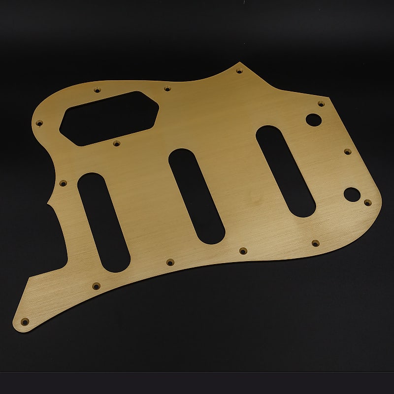 Bass VI Pickguard // Gold Anodized Aluminium // Squier CV VM Style