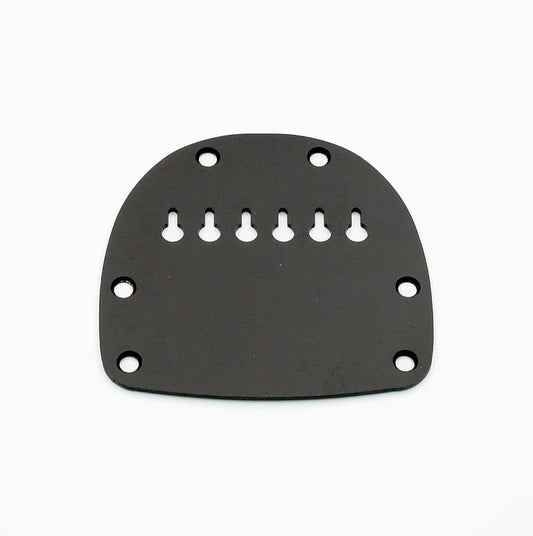 Bass VI Hardtail Conversion Plate // Black Anodized Aluminum // Increased Break Angle // 55mm Spacing